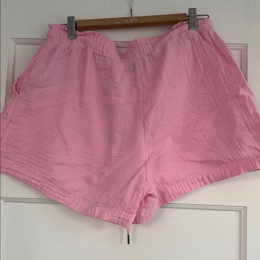 GAP Crinle Gauze Shorts Old School Pink Medium - Picture 11 of 11